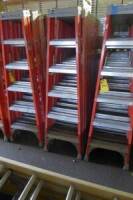 Fiberglass Step Ladders, 6' (2 Each) (Lot)