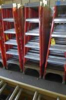 Fiberglass Step Ladders, 6' (2 Each) (Lot)