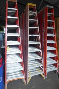 Fiberglass Step Ladders, 10' (2 Each) (Lot)