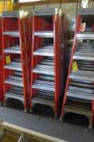 Fiberglass Step Ladders, 6' (2 Each) (Lot)