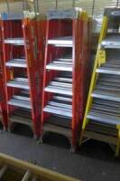 Fiberglass Step Ladders, 6' (3 Each) (Lot)