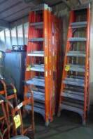 Fiberglass Step Ladders, 8' (2 Each) (Lot)