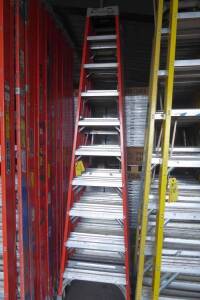 Fiberglass Step Ladders, 10' (2 Each) (Lot)