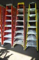 Fiberglass Step Ladders, 8' (2 Each) (Lot)