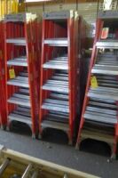 Fiberglass Step Ladders, 6' (3 Each) (Lot)