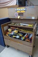 Knaack 89 Gang Box w/Contents: Asst. Work Lights, Ext. Cords, Harnesses, Etc.