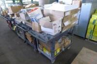 Carts w/Contents (Conduit Fittings, Heater, Fuses, Etc. (2 Carts) (Lot)