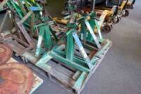 Greenlee Screw Type Reel Stands, m/n 683, 2,500# (3 Sets) (Lot)