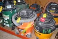 Ridgid Shop Vacs (2 Each) (Lot)