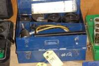 Current Tools M#154 K/O Punch Set w/Greenlee Hydraulic Driver (Set) (Lot)