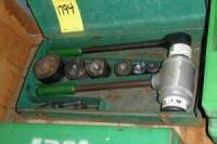 Greenlee 1904 Ratchet K/O Punch Set w/Hydraulic Driver (Set) (Lot)