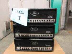 LOT (3) PEAVEY 6505+ 120 WATT GUITAR TUBE HEAD, (CUSTOMER RETURNS), (LOCATION SEC.7)