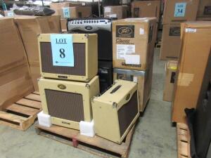 LOT (8) ASST'D PEAVEY GUITAR AMPLIFIERS, (4) CLASSIC 30, (1) DELTA BLUES, (1) VYPYR PRO-100, AND (2) 6505+ 112, (CUSTOMER RETURNS), (LOCATION SEC.7)