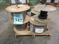 LOT ASST'D CABLE (2) ROLLS OF 24 AWG 16 COND CABLE, 1500'FT PER ROLL, AND (3) ROLLS OF ASST'D CABLE, (LOCATION SEC.5)