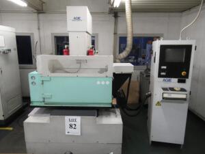 1998 AGIE MONDO STAR 50 CNC RAM TYPE ELECTRICAL DISCHARGE MACHINE, EQUIPPED WITH AGIE FUTURA IV 2PM, 128- AMP POWER SUPPLY, S/N AFV 2PM- 00201A, EQUIP