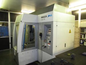 2002 MIKRON HSM700 CNC VERTICAL GRAPHITE MACHINING CENTER, EQUIPPED WITH PC BASED CNC CONTROL WITH TOUCH PAD AND LCD DISPLAY, PENDANT CONTROL, TABLE S