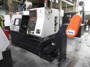 2010 MAZAK QUICK TURN 200-II SLANT BED CNC CHUCKER, EQUIPPED WITH MAZATROL MATRIX NEXUS PC BASED CNC CONTROL WITH TOUCH PAD AND LCD DISPLAY, SWING OVE