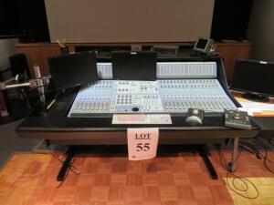 DIGIDESIGN D-COMMAND CONSOLE W/ (1) DIGIDESIGN D - COMMAND MAIN MODEL: 9100-32900-00, (1) DIGIDESIGN D - COMMAND FADER MODEL: 9100-12901-00, (1) DIGIDESIGN XMON MODEL: 9100-3185-01, (2) SAMSUNG MONITORS AND STUDIO WORKSTATION DESK (STUDIO 2) (6520 SUNSET 