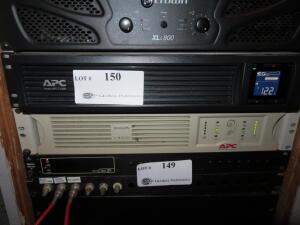 LOT OF (2) APC SMART UPS (1) APC C1500 AND (1) APC 1400 (STUDIO 4) (6520 SUNSET BOULEVARD HOLLYWOOD CA 90028)