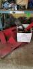 Contents of bottom shelf including separator guard and pieces for CASE IH combine - 2