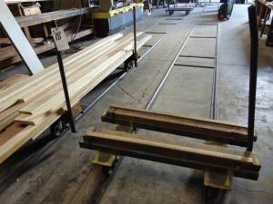 (Lot) (2) Carts w/ (2) Tracks (No Lumber)