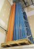 6 sections of dissasembled industrial racking including 6 x 12' uprights, 37x 12' beams - 2