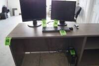 Single station melamine office desk