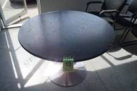 Round table with steel base