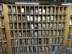 LOT: (83) Bins Of Steel Envelope Dies, Cab 5 (Bin 293 To 376)