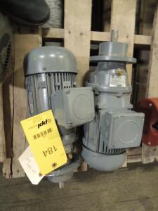 LOT: (2) New Bockwoldt 0.75kw Motors W/ Gear Reducer