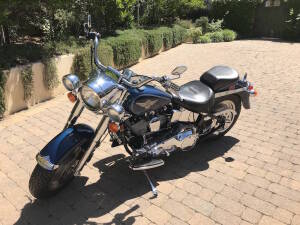 1998 Harley-Davidson FLSTF Fat Boy - Blue FX/FL, 1340CC, MILES 2230, VIN# 1HD1BML31WY051995, (HD8) (LOCATION: 18925 South Western Ave,Torrance, CA 90503) (Please allow 14 business days for delivery of Title. These Titles will be Fedexed to the addresses o