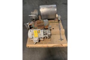 Lot of Centrifugal Pumps (3) with 2 Motor Covers and Agitator