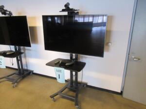 LIFESIZE VIDEO CONFERENCE STATION, WITH LIFESIZE ICONE 400, LIFESIZE PHONE HD, SAMSUNG 55" SMART TV MODEL: UN55HU8550F, AND STAND, (NO TV CONTROL)