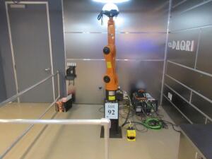 2013 KUKA KR 6 R900 SIXX ROBOT WITH KUKA KRC4 COMPACT CONTROLLER, AND KUKA DISPLAY UNIT, AND BANNER AG4-4E ROTOSCAN, S/N: 500536