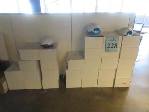 LOT (26) DAQRI SMART HELMETS FOR DISPLAYS, PLUS ASST'D CHARGERS, BATTERIES AND CABLES