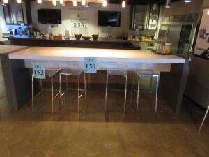 BAR TABLE 126" X 42" X 43"