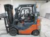 TOYOTA 8FGCU25 4,500 POUND CAPACITY FORKLIFT WITH UP/DOWN, TILT, SIDE SHIFT, AND 25,995 HOURS - 8