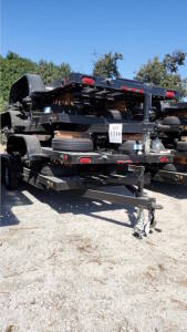 (4) 2016 CARSON 6' X 17' HEAVY DUTY CAR HAULER WITH STEEL BED 4543KG/9995 POUND CAPACITY SC172 TRAILERS VIN#'S 4HXSC172XHC189862, 4HXSC1722HC189841, 4HXSC1724HC189856, 4HXSC1728HC189844 (LOCATION: 18925 South Western Ave,Torrance, CA 90503)