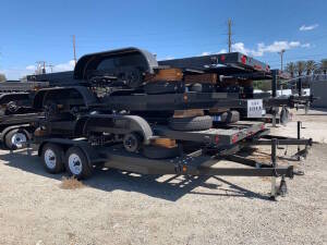 (4) 2016 CARSON 6' X 17' HEAVY DUTY CAR HAULER WITH STEEL BED 4543KG/9995 POUND CAPACITY SC172 TRAILERS VIN#'S 4HXSC172XHC189991, 4HXSC1729HC189982, 4HXSC1721HC189989, 4HXSC1726HC189986 (LOCATION: 18925 South Western Ave,Torrance, CA 90503)