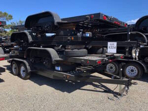 (4) 2016 CARSON 6' X 17' HEAVY DUTY CAR HAULER WITH STEEL BED 4543KG/9995 POUND CAPACITY SC172 TRAILERS VIN#'S 4HXSC1723HC189864, 4HXSC1725HC189963, 4HXSC1729HC189884, 4HXSC1720HC189885 (LOCATION:18925 South Western Ave,Torrance, CA 90503)