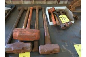 LOT: (5) Assorted Sledge Hammers, (6) Smaller Hammers