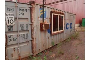 20 ft. Cargo Container Used as Office, with Contents (next to garage)